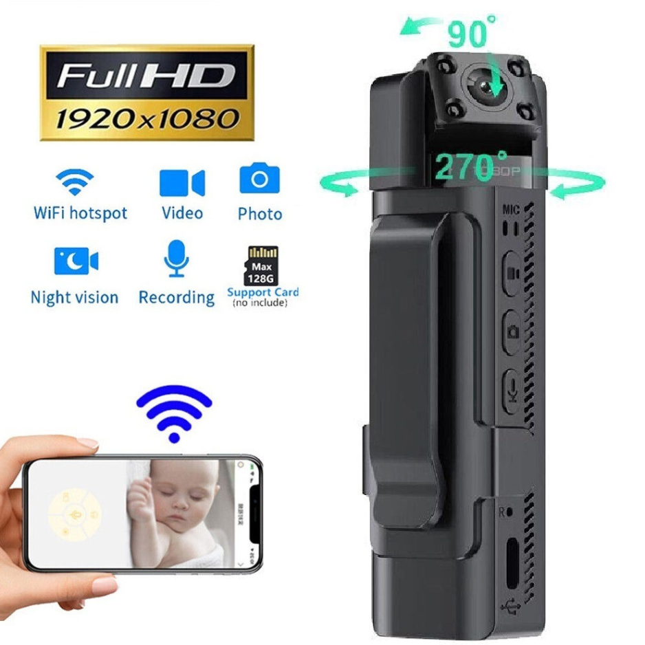 التقط كل شيء، دون أن يراك أحد: الكاميرا الخفية الصغيرة المثالية بدقة Full HD