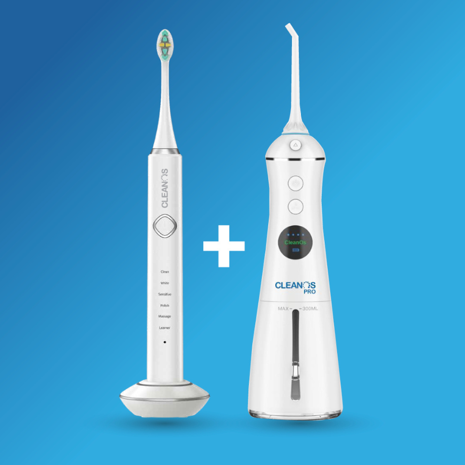 مجموعة تنظيف الأسنان الكاملة – خيط مائي + فرشاة أسنان