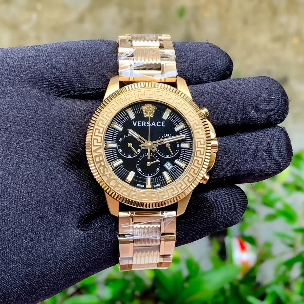 Versace Greca Action Chrono ساعة فيرساتشي جريكا اكشن كرونوغراف