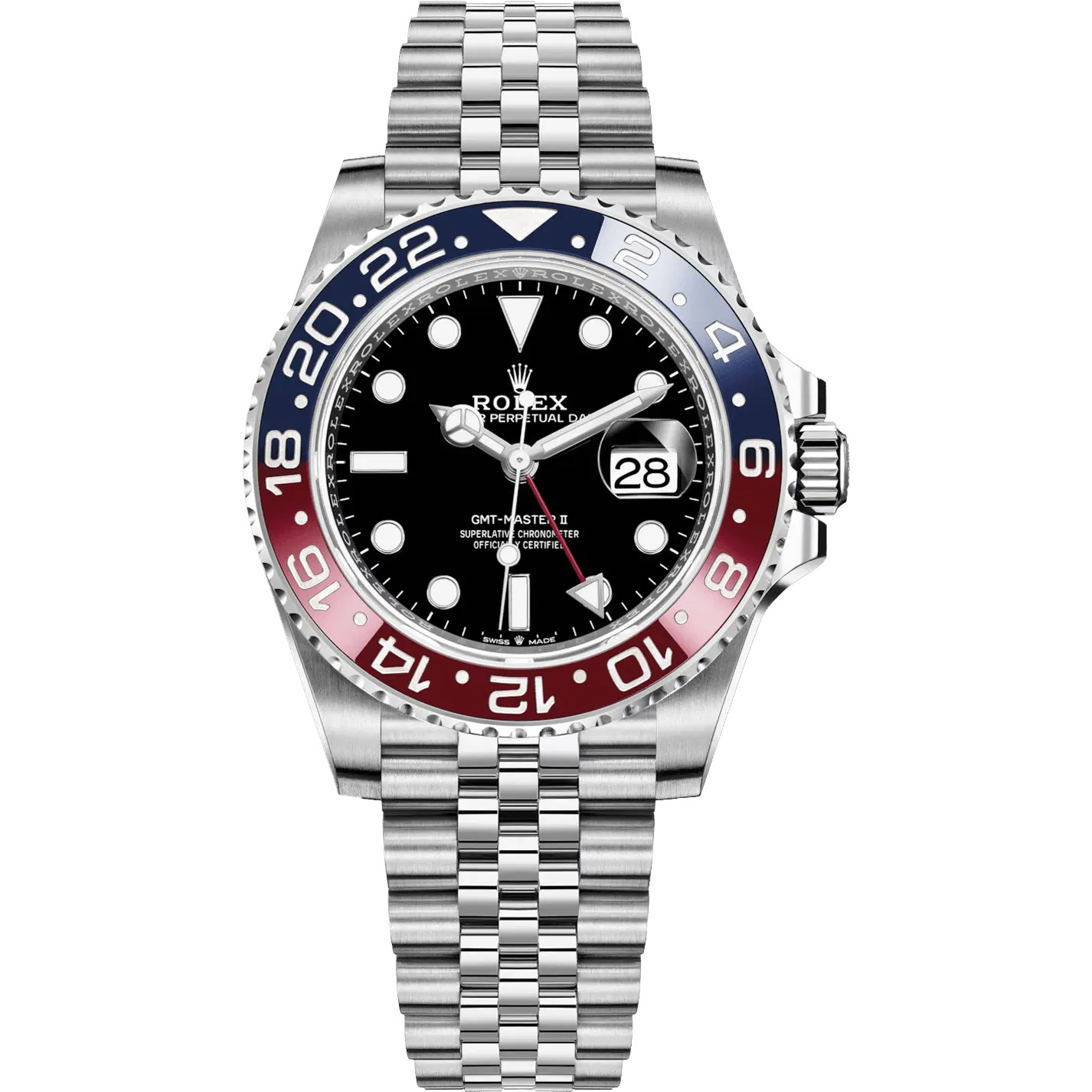 Rolex GMT-Master II Pepsi ساعة رولكس البيبسي : جى ام تى ماستر