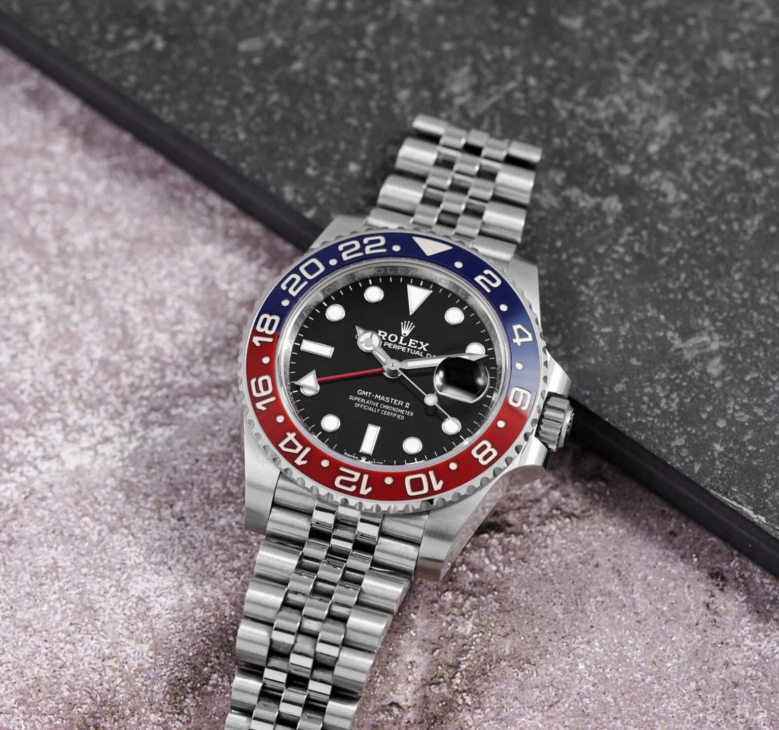 Rolex GMT-Master II Pepsi ساعة رولكس البيبسي : جى ام تى ماستر